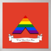 LGBT recht piramidesymbool Poster (Voorkant)
