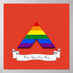 LGBT recht piramidesymbool Poster