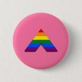 LGBT recht piramidesymbool Ronde Button 5,7 Cm (Voorkant)