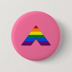 LGBT recht piramidesymbool Ronde Button 5,7 Cm