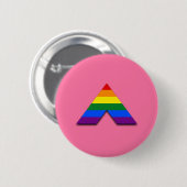 LGBT recht piramidesymbool Ronde Button 5,7 Cm (Voorkant /achterkant)