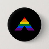 LGBT recht piramidesymbool Ronde Button 5,7 Cm (Voorkant)