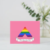 LGBT rechte piramide symbool Briefkaart (Staand voorkant)