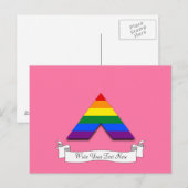 LGBT rechte piramide symbool Briefkaart (Voorkant / Achterkant)