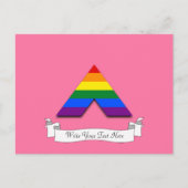 LGBT rechte piramide symbool Briefkaart (Voorkant)