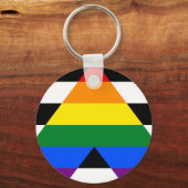 LGBT rechte vlag Sleutelhanger (Voorkant)