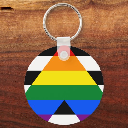LGBT rechte vlag Sleutelhanger (Voorkant)