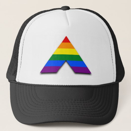 LGBT rechte vlag Trucker Hat Pet (Voorkant)