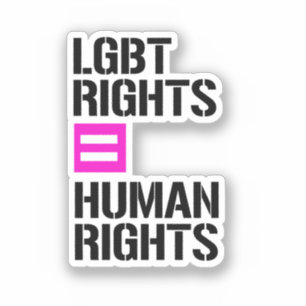 LGBT-rechten zijn mensenrechten Sticker
