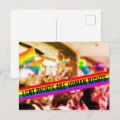LGBT-rechten zijn pride parade voor mensenrechten Briefkaart (Voorkant / Achterkant)