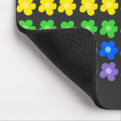 LGBT Regenboem bloemen Gay Pride Vrijheid & Gelijk Muismat (Hoek)
