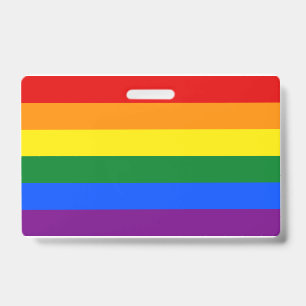 LGBT Regenboog Gay Pride Vlag Naam Badge