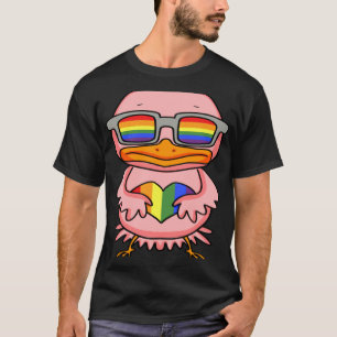 LGBT Regenboog Kip Gay Pride LGBT Hart Dier T-shirt