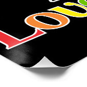 Lgbt Regenboog Lippen, Liefde en Pride Lgbt Perfect Poster (Hoek)