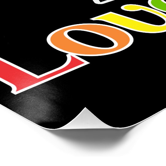 Lgbt Regenboog Lippen, Liefde en Pride Lgbt Perfect Poster (Hoek)