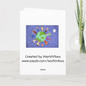 Lgbt- regenboog multi gekleurde Kerstkaart…. Feestdagen Kaart (Achterkant)