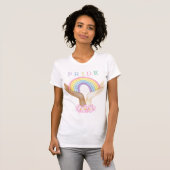 LGBT-regenboog op handen T-shirt (Voorkant volledig)