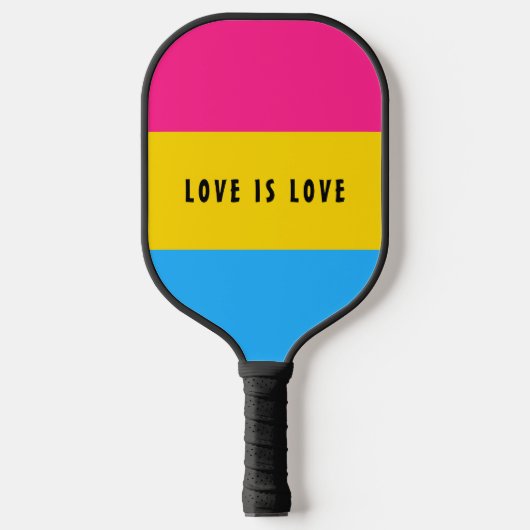 LGBT Regenboog Panseksueel Pride Vlag Aangepaste T Pickleball Paddle (Voorkant)