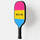 LGBT Regenboog Panseksueel Pride Vlag Aangepaste T Pickleball Paddle (Links)