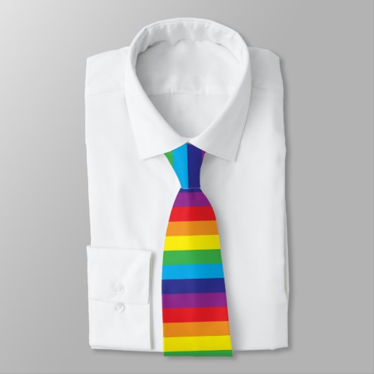 Lgbt Regenboog Patroon Stropdas (Gebonden)