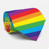 Lgbt Regenboog Patroon Stropdas (Opgerold)