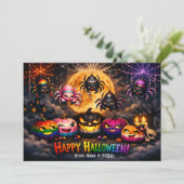 🕷️🌈LGBT Regenboog Pompoenveld kaart (Staand voorkant)