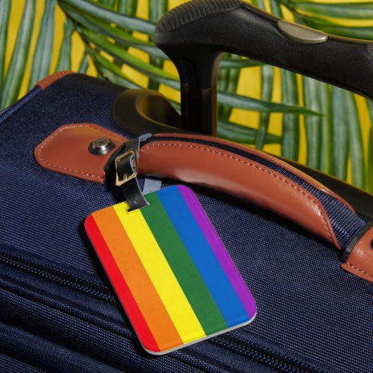 LGBT Regenboog Pride Bagage Label (Voorkant Insitu 1)