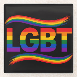 LGBT Regenboog Pride Glazen Onderzetter