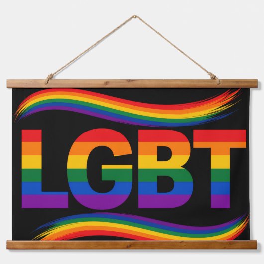 LGBT Regenboog Pride Hangend Wandkleed (Voorkant)