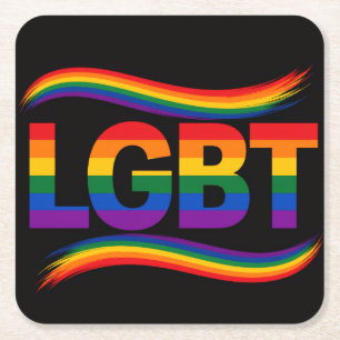 LGBT Regenboog Pride Kartonnen Onderzetters