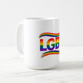 LGBT Regenboog Pride Koffiemok (Voorkant links)