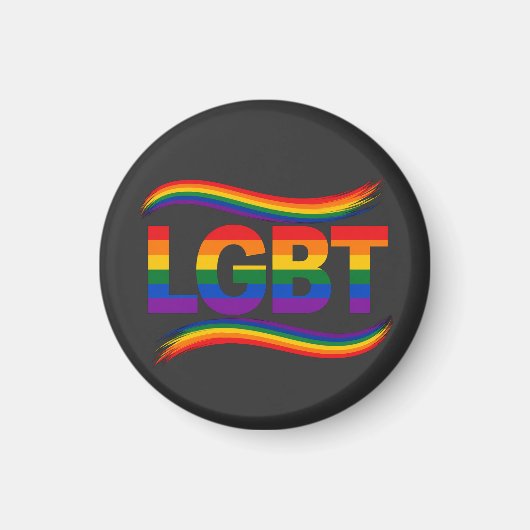 LGBT Regenboog Pride Magneet (Voorkant)
