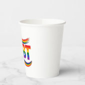 LGBT Regenboog Pride Papieren Bekers (Links)