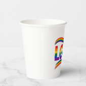 LGBT Regenboog Pride Papieren Bekers (Rechts)