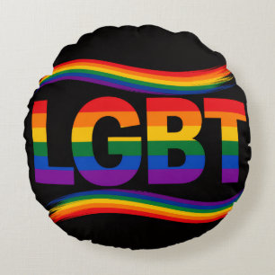 LGBT Regenboog Pride Rond Kussen