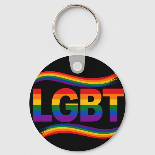 LGBT Regenboog Pride Sleutelhanger (Voorkant)