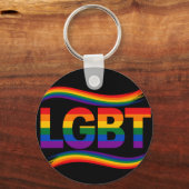 LGBT Regenboog Pride Sleutelhanger (Voorkant)