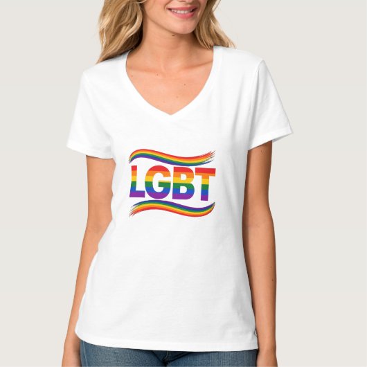 LGBT Regenboog Pride T-shirt (Voorkant)