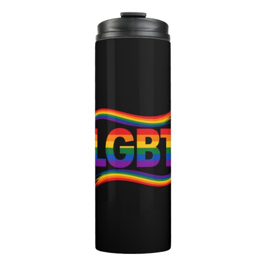 LGBT Regenboog Pride Thermosbeker (Voorkant)