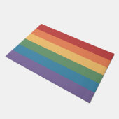 LGBT Regenboog Pride Vlag Deurmat (Schuin)