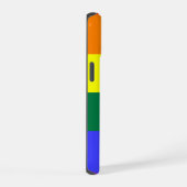 LGBT Regenboog Pride Vlag iPhone 15 Hoesje (Rechterkant)