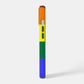 LGBT Regenboog Pride Vlag iPhone 15 Hoesje (Linkerkant)