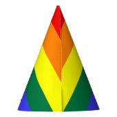 LGBT Regenboog Pride Vlag & Pride Tekst Feesthoed Feesthoedjes (Achterkant)