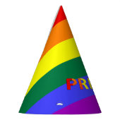 LGBT Regenboog Pride Vlag & Pride Tekst Feesthoed Feesthoedjes (Links)