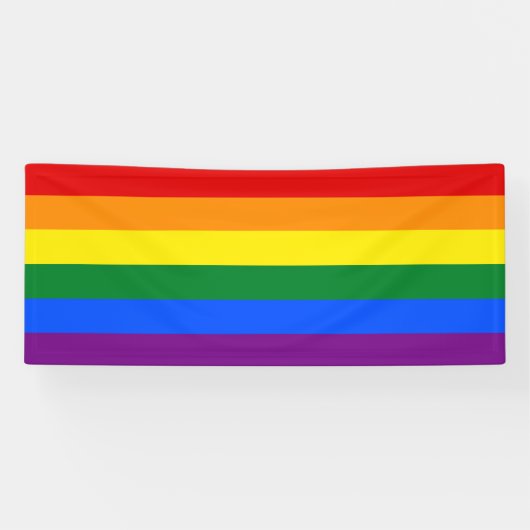 LGBT-regenboog Spandoek (Horizontaal)