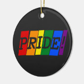LGBT regenboog trots keramische ornament (Links)