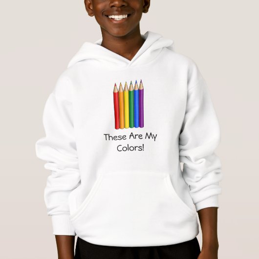 LGBT regenboog trots potloden Sweatshirt (Voorkant)
