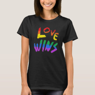 LGBT Regenboog Vlag Liefde Wint LGBTQ Lesbische Ga T-shirt