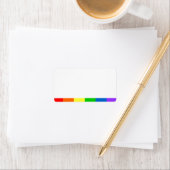 LGBT Regenboog Vlag Streep | Leeg adres Etiket (Insitu)