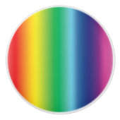 Lgbt regenbooggradiënt kleuren ombre patroon moder keramische knop (Voorkant)
